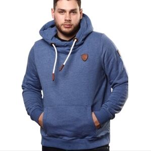 Naketano cowl neck Logo hoodie size M